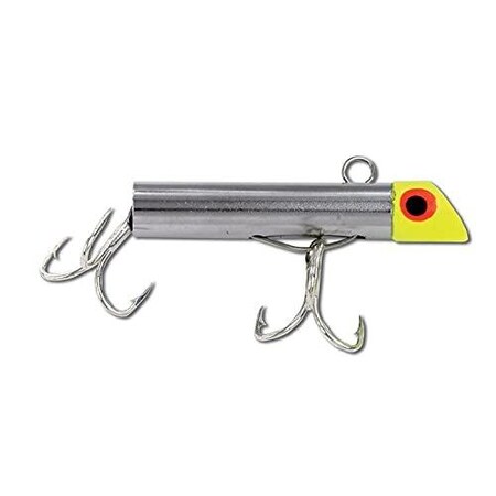Got-Cha 1000 Series Mini Metal Plug, 1 34, 58 Oz, Sz 6 Hooks, Yellow Chrome G1002
